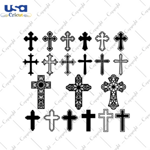 Christian Cross Bundle Svg, Trending Svg, Cross Svg, Cross Bundle Svg, Christian Svg, Catholic Svg, Christian Shirt, Christian Gifts, Crosses Vector, Silhouette Cut File, Svg Cricut, Svg Desi