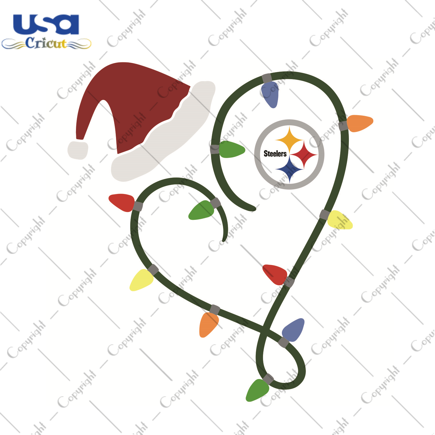 Christmas And Pittsburgh Steelers Logo Sport Gift Diy Crafts Svg Files For Cricut, Silhouette Sublimation Files