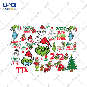 Christmas Green Grinches Bundle Svg, Christmas Svg, Grinch Svg, Grinch Bundle Svg, The Grinch Lover, The Grinch Svg, Christmas Gift, Grinch Shirts, Grinch Gifts, Merry Christmas, Christmas Ho