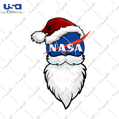 Christmas NASA Santa Claus Svg, Christmas Svg, Xmas Svg, Merry Christmas, Christmas Gift, NASA Svg, Christmas NASA, Santa Svg, Santa Claus, NASA Santa, Space Program, Space Agency, NASA Space