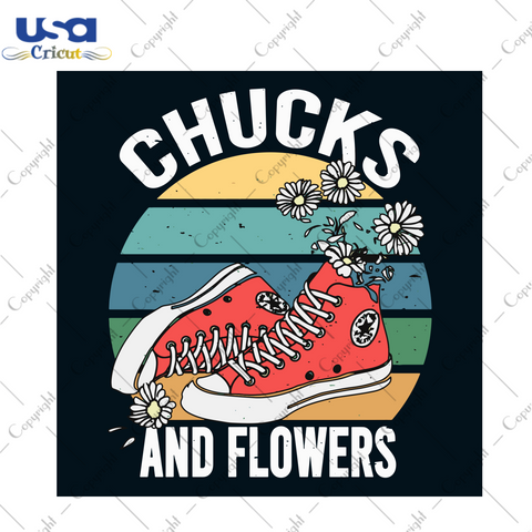 Chuck And Flowers Svg, Trending Svg, Chucks Svg, Flowers Svg, Converse Svg, Converse Chucks Svg, Red Converse Svg, Chucks Gifts, Chucks Lovers, 2021 Chucks Svg, Chuck Vector, Vintage Svg, Vin