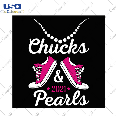 Chucks & Pearls SVG, Kamala Harris MVP, Madam Vice President, Chucks and pearls 2021 svg file for Cricut silhouette, Converse lover, Converse logo svg, Pink Converse vector, AKA sorority svg cut files