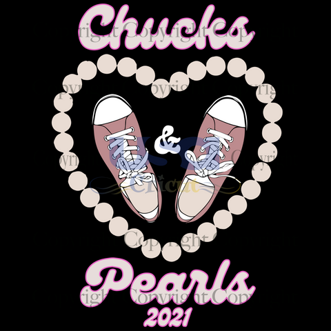 Chucks and pearls 2021 pink Converse logo vector, Trending Svg, chucks and pearls svg, Converse girl, Aka svg, SVG Cricut & Silhouette Sublimation files Instant Download Version - USA Cricut