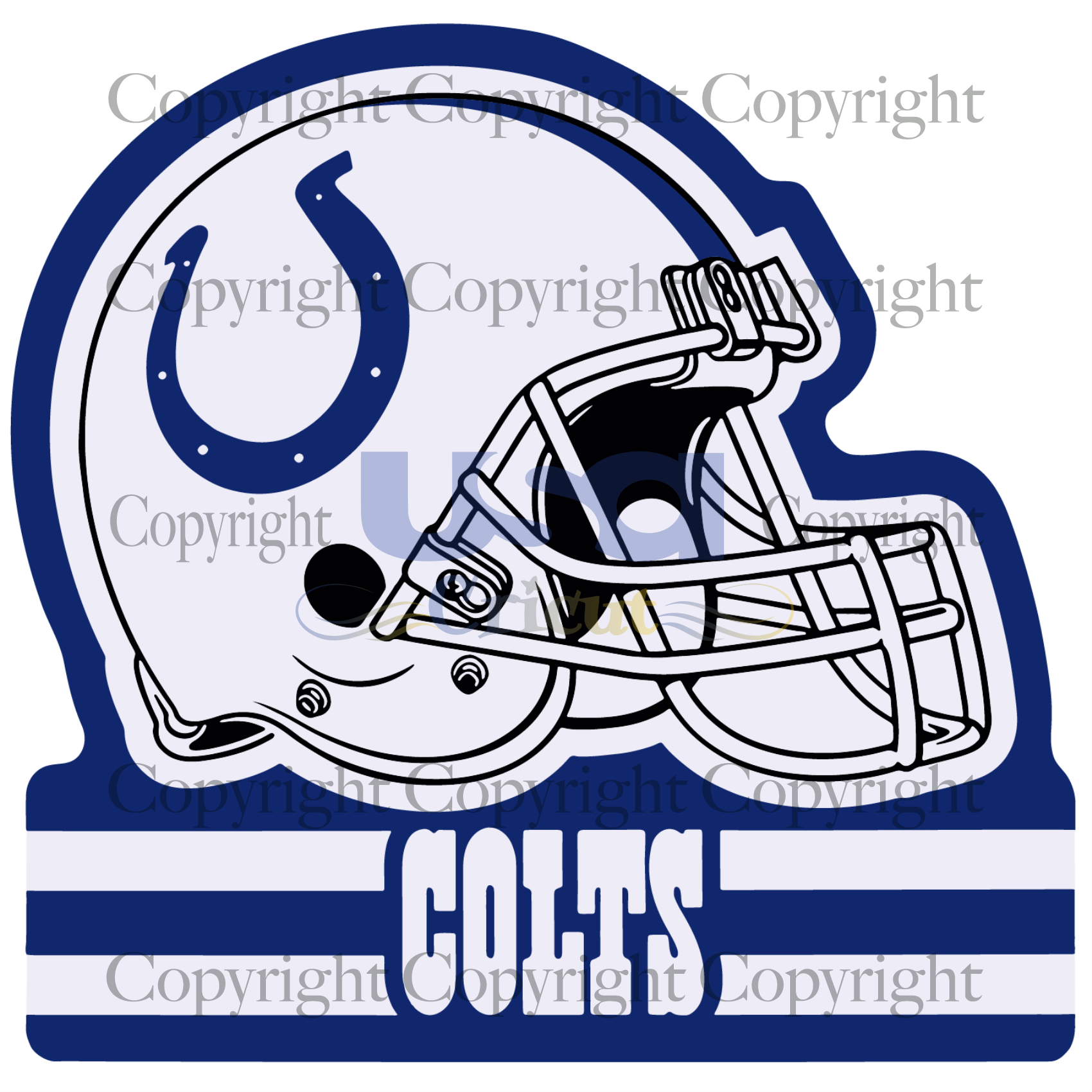 Colts Helmet Svg, Sport Svg, Indianapolis Colts Logo Design, Football Svg, Printable Cricut & Silhouette Sublimation files Instant Download - USA Cricut