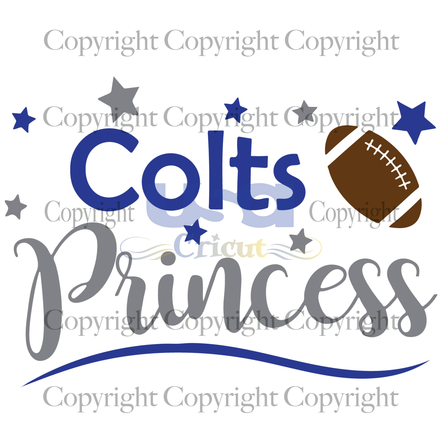 Colts Princess Svg, Colts Girl Svg,  Colts Shirt Design, NFL Gift Ideas, Fan Colts Svg, NFL Football Logo,Printable Cricut & Silhouette Sublimation files Instant Download - USA Cricut