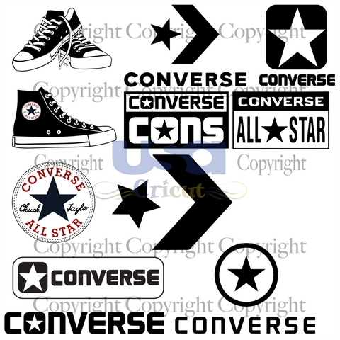 Converse Bundle, Trending, Trending Now, Converse Svg, Converse Logo Bundle, Diy Crafts SVG Files For Cricut, Silhouette Sublimation Files, Cameo Htv Prints, Shirt Design Ideas - USA Cricut