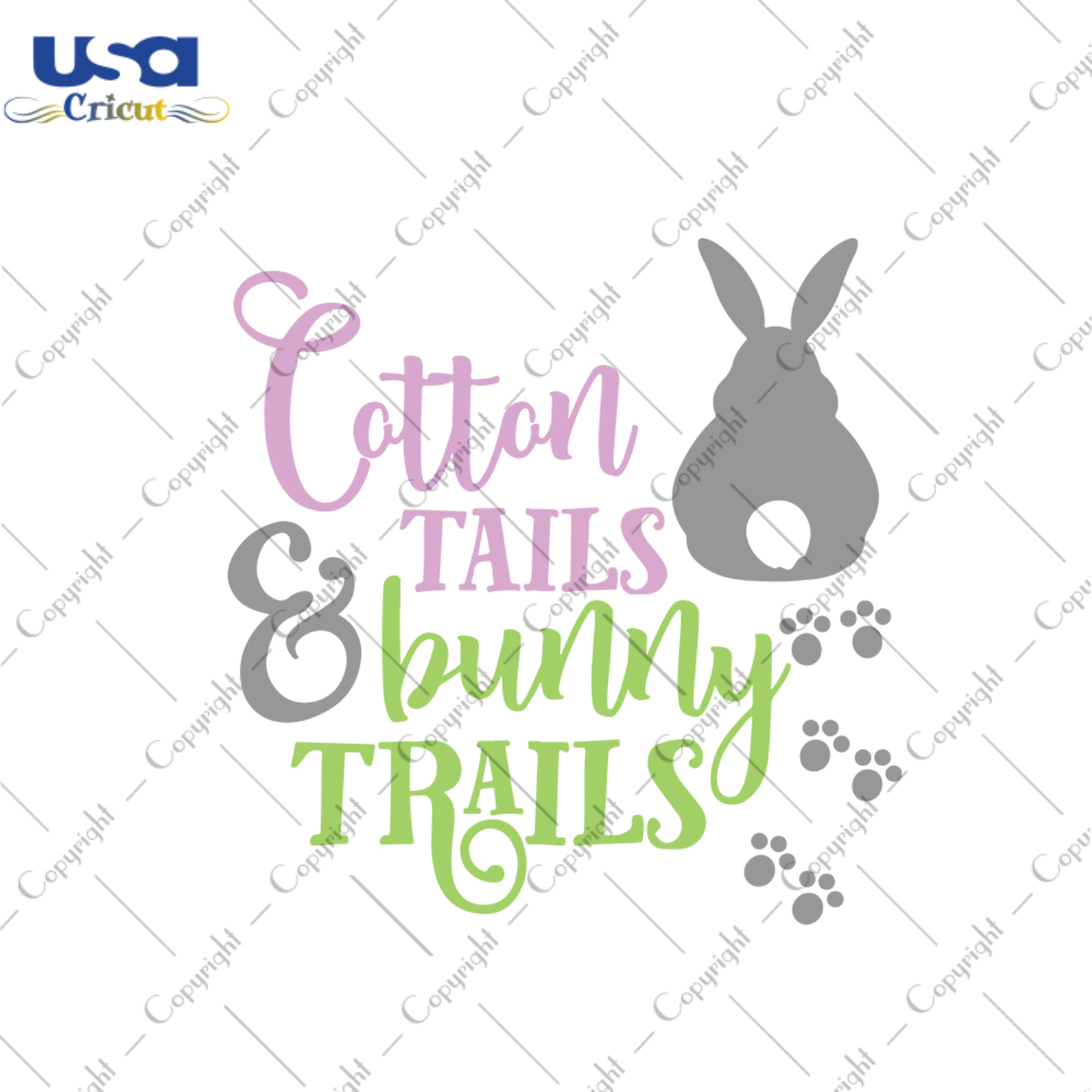 Cotton Tails And Bunny Trails Svg, Easter Svg, Easter Day Gift, He Is Risen Christian Quotes Diy Crafts Svg Files For Cricut, Silhouette Sublimation Files