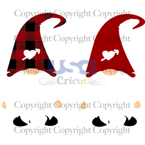 Couple Gnome Christmas Svg, Valentine Svg, Couple Gnome Svg, Diy Crafts SVG Files For Cricut, Silhouette Sublimation Files Shirt Design Ideas  Instant Download - USA Cricut