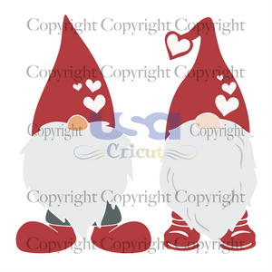 Couple Gnome Svg, Gnome Lover, Gnome Couple Clip art, Valentine Gnome Svg, Diy Crafts SVG Files For Cricut, Silhouette Sublimation Files, Cameo Htv Prints, Shirt Design Ideas - USA Cricut