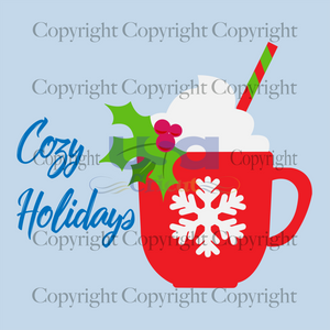 Cozy Holidays, Christmas Svg, Hot Cocoa Svg, Cozy Svg, Christmas Drink Svg, Red Glass Svg, Christmas Hot Cocoa Svg, Christmas Decor Svg, Christmas Ornament Svg, Christmas Gifts, Merry Christm