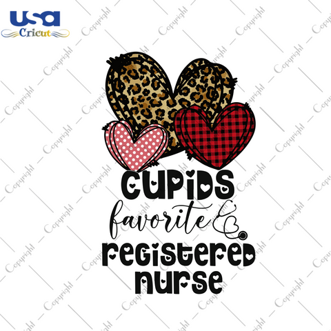 Cupids Favorite Registered Nurse Svg, Valentine Svg, Valentines Day Svg, Cupids Svg, Registered Nurse Svg, Pattern Hearts Svg, Happy Valentines Day Svg, Valentines Gifts, Valentine Love Svg, Valentine Cupids, Silhouette Cut File