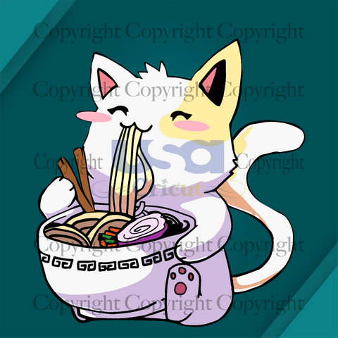 Cute Eating Cat Svg, Trending Svg, Cat Svg, Printable Cricut & Silhouette Sublimation files Instant Download - USA Cricut