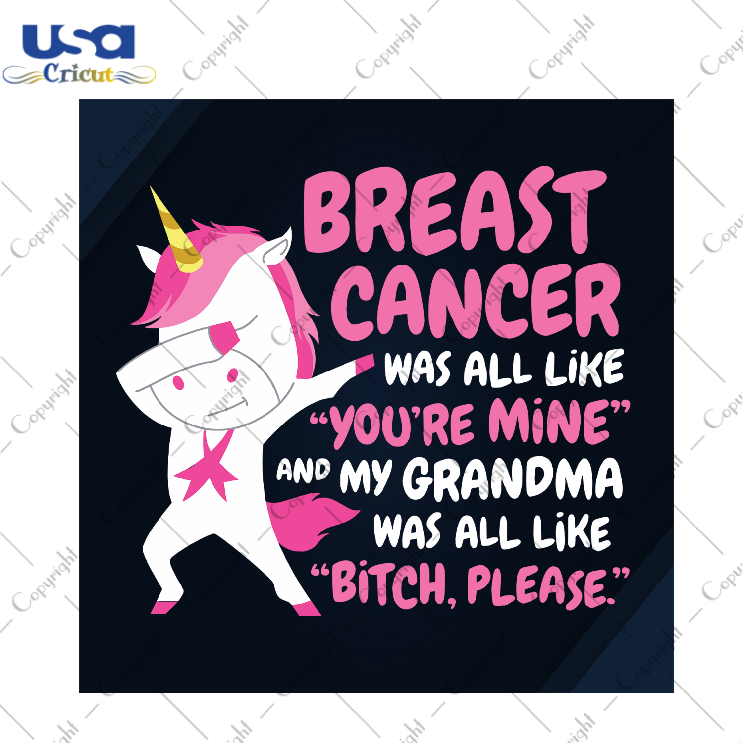 Cute Unicorn Breast Cancer Gift Diy Crafts Svg Files For Cricut, Silhouette Sublimation Files