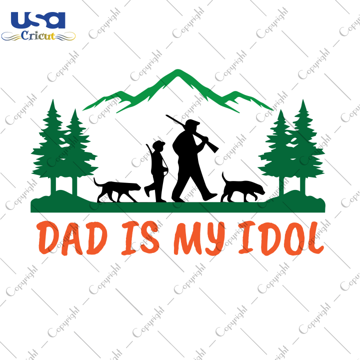 Dad Is My Idol Svg, Father's Day Svg, Diy Crafts SVG Files For Cricut, Silhouette Sublimation Files Shirt Design Ideas  Instant Download - USA Cricut