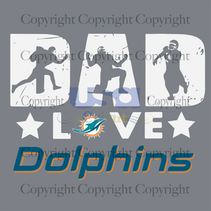 Dad Love Dolphins Svg, Sport Svg, Father's Day, NFL Svg, Miami Dolphins Svg, SVG files for cricut Instant Download Version - USA Cricut