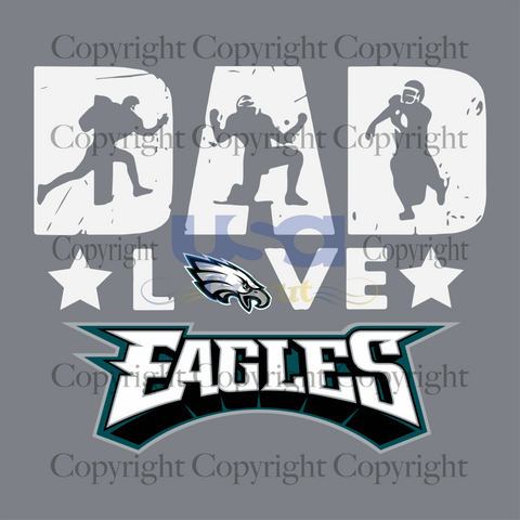 Dad Love Eagles Svg, Sport Svg, Father's Day, Philadelphia Eagles Svg, NFL Svg, SVG files for cricut Instant Download Version - USA Cricut