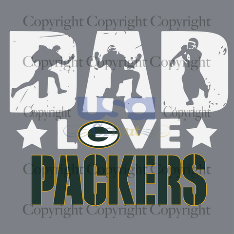 Dad Love Packers Svg, Sport Svg, Father's Day, Green Bay Packers Svg, Diy Crafts SVG Files For Cricut, Silhouette Sublimation Files Shirt Design Ideas  Instant Download - USA Cricut