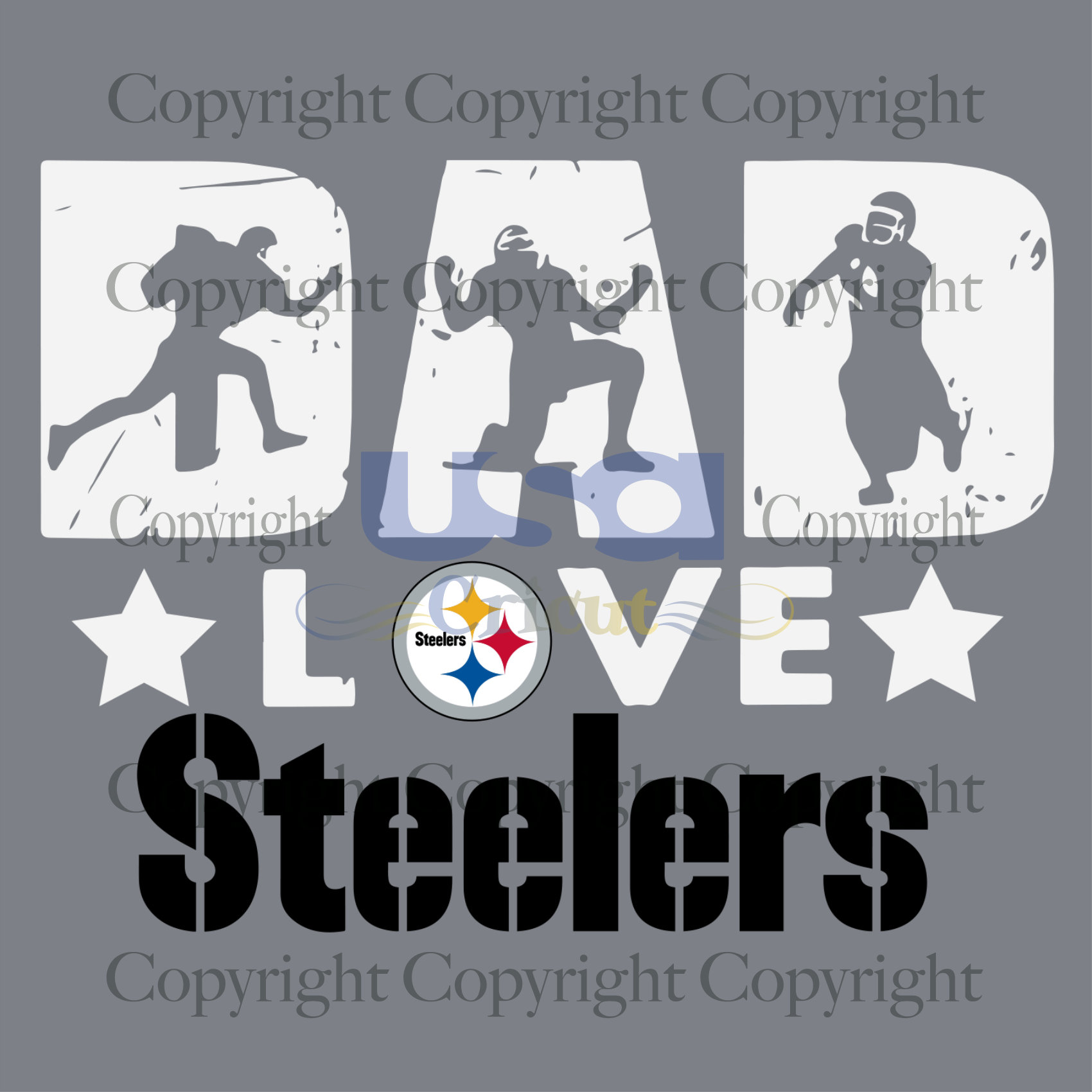 Dad Love Steelers Svg, Sport Svg, Father's Day, Pittsburgh Steelers Svg, Diy Crafts SVG Files For Cricut, Silhouette Sublimation Files Shirt Design Ideas  Instant Download - USA Cricut