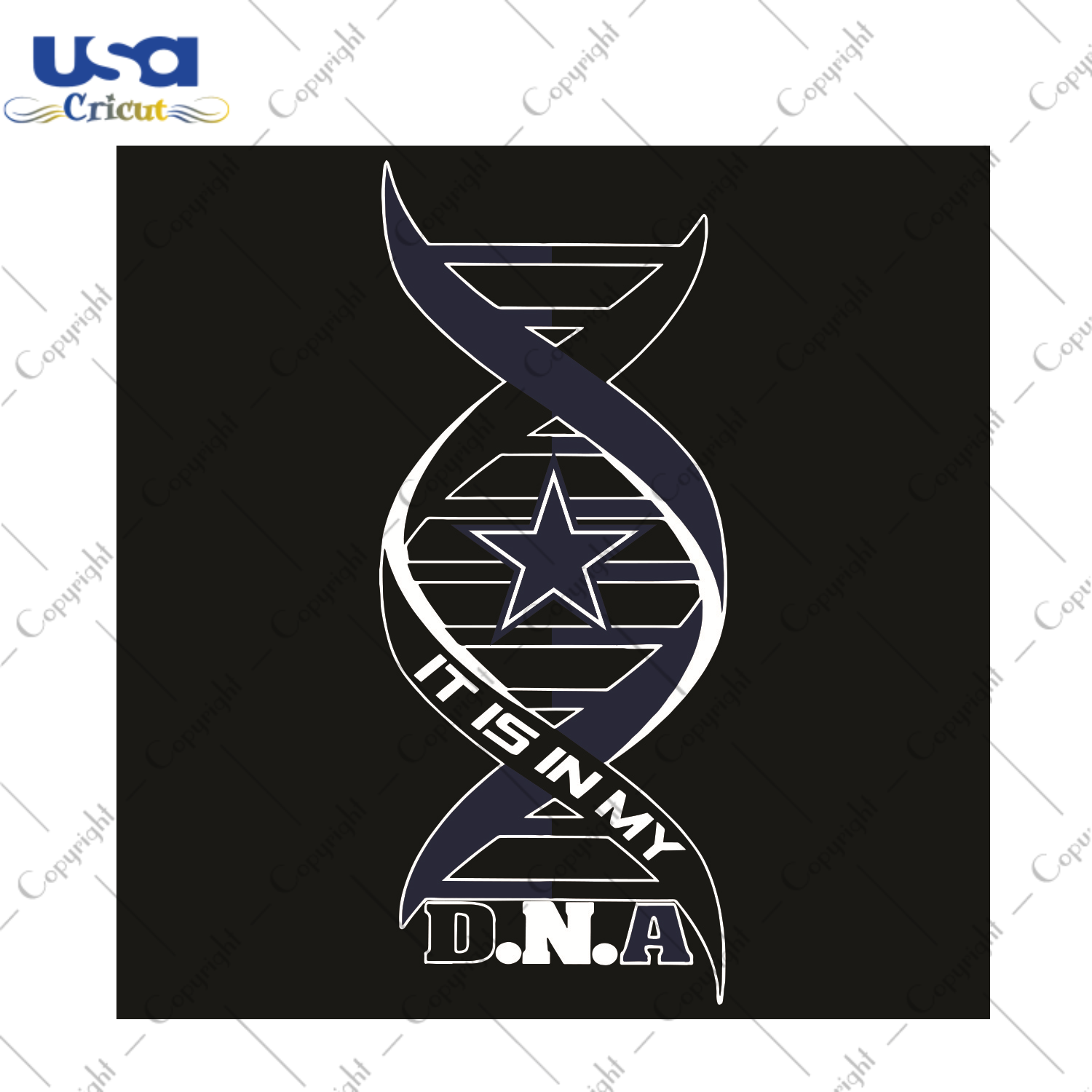 Dallas CowboysIt Is My DNA Sport Gift Diy Crafts Svg Files For Cricut, Silhouette Sublimation Files