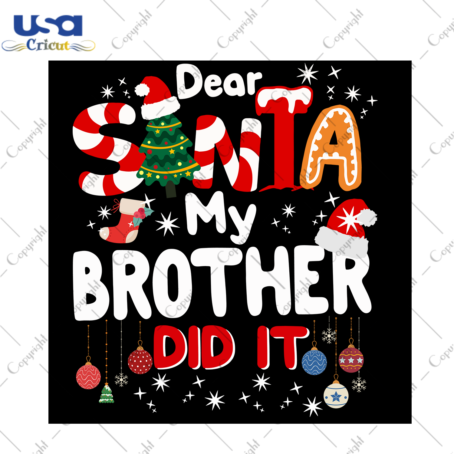 Dear Santa My Brither Did It Svg, Christmas Svg, Xmas Svg, Merry Christmas, Christmas Gift, Christmas Brothers, Christmas Letter, Dear Santa, My Brother Dit It, Santa Svg, Santa Claus, Christ