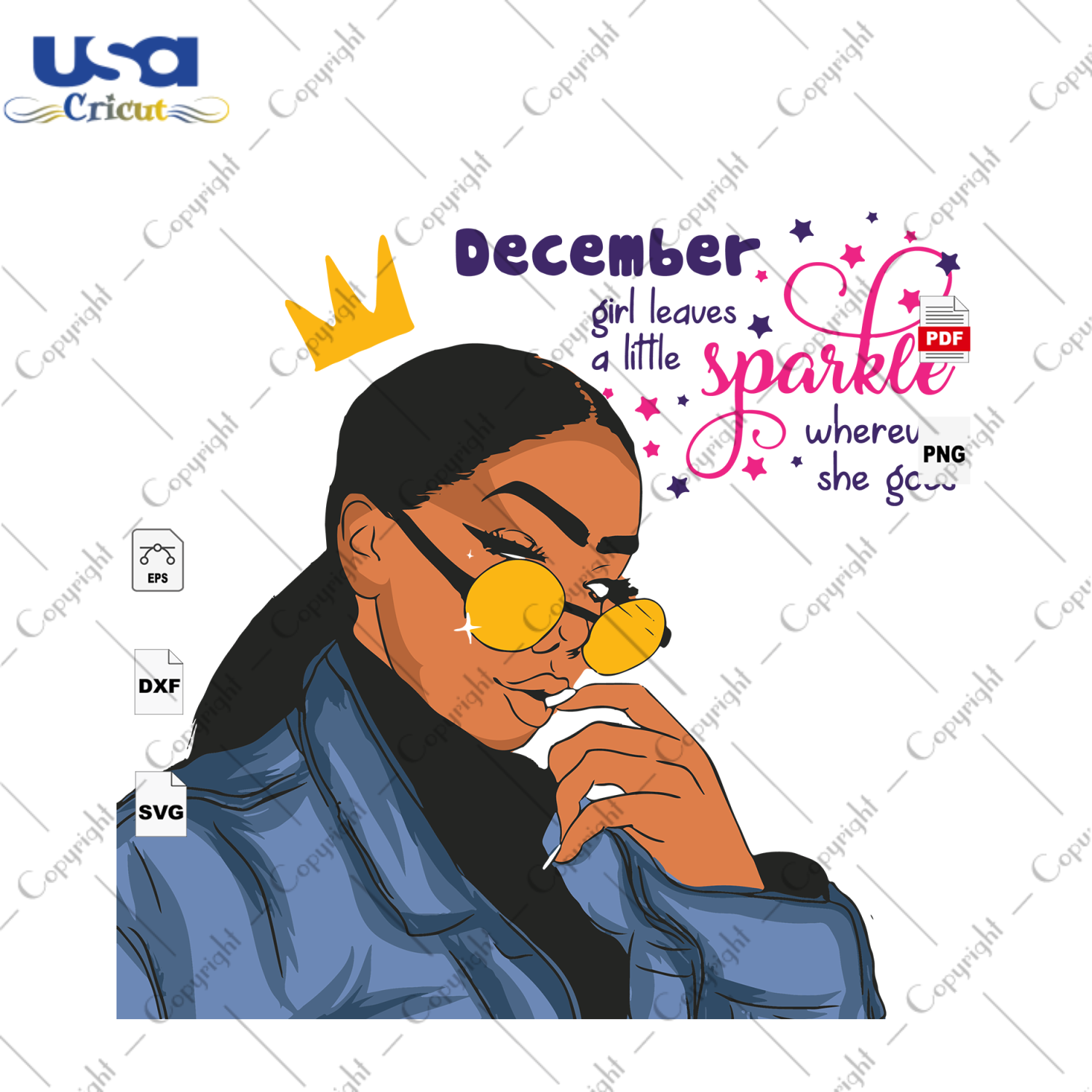 December Girl Leaves A Little Sparkle Wherever She Goes, December Birthday Svg, Black Girl, Black Girl Magic, Birthday In December, December Svg, Sexy Black Girl, Born In December, Birthday G