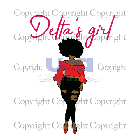 Delta Black Girl Svg, Sorority Svg, Black Girl Magic, Diy Crafts SVG Files For Cricut Instant Download File - USA Cricut