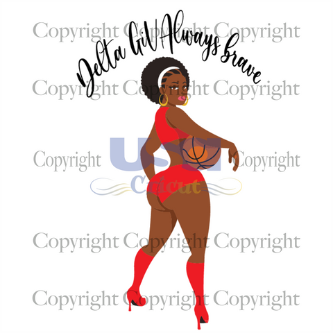 Delta Sigma Theta Basketball women gift svg, Sorority Gift svg, Diy Crafts SVG Files For Cricut Instant Download File - USA Cricut