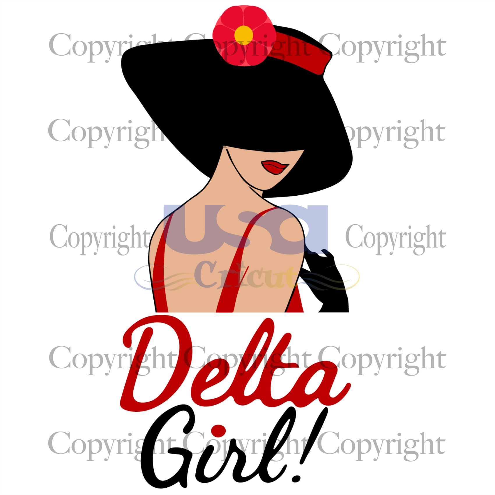 Delta girl svg, Delta founder day, Sorority svg, Sorority gift, Diy Crafts SVG Files For Cricut Instant Download File - USA Cricut