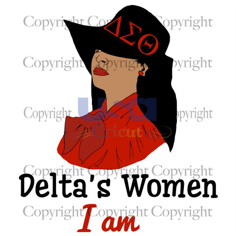 Delta's women I am Svg, Delta founder day, Black girl svg, Diy Crafts SVG Files For Cricut Instant Download File - USA Cricut