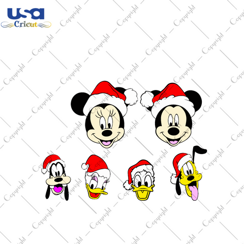 Disney Family Bundle, Christmas Svg, Christmas Disney, Mickey Svg, Mickey Mouse And Friends Bundle, Mickey Mouse Svg, Minnie Svg, Donald Duck Svg, Goofy Svg, Disneyland Svg, Happy Family Svg 