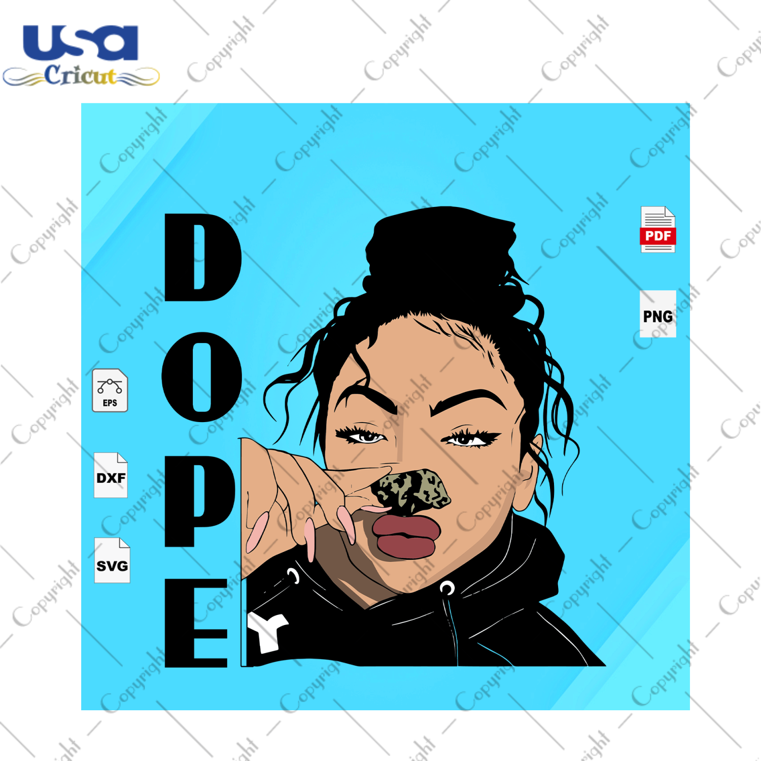 Dope Black Girl Black Girl Gift Diy Crafts Svg Files For Cricut, Silhouette Sublimation Files