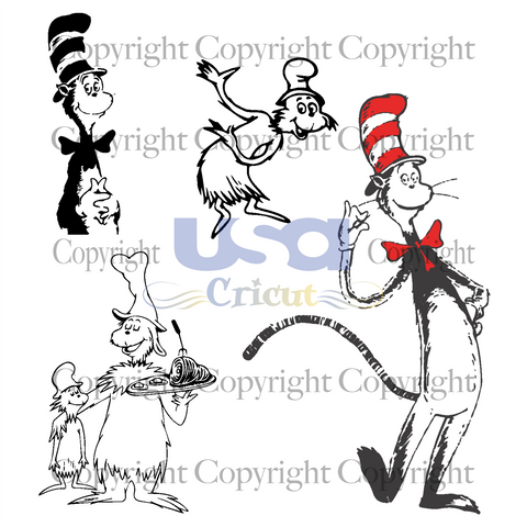 Dr Seuss Bundle, Dr. Seuss Svg, Reading Festival, Cricut & Silhouette Sublimation Instant Download File - USA Cricut