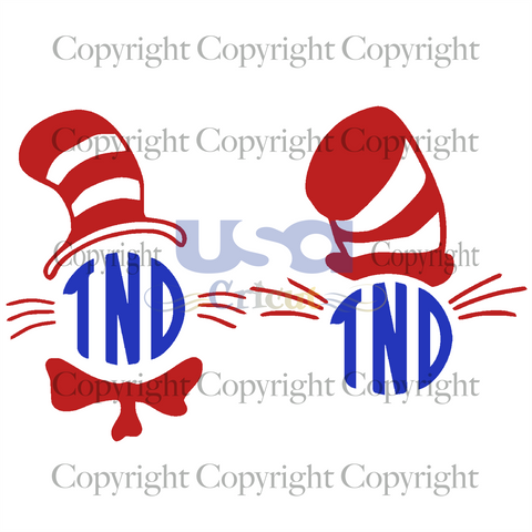 Dr.Seuss Hat, Dr. Seuss Svg, Reading Festival, Dr. Seuss Fabric, Cricut & Silhouette Sublimation Instant Download File - USA Cricut