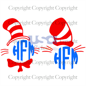 Dr. Seuss Hat, Dr. Seuss Svg, Reading Festival, Dr. Seuss Fabric, Cricut & Silhouette Sublimation Instant Download File - USA Cricut