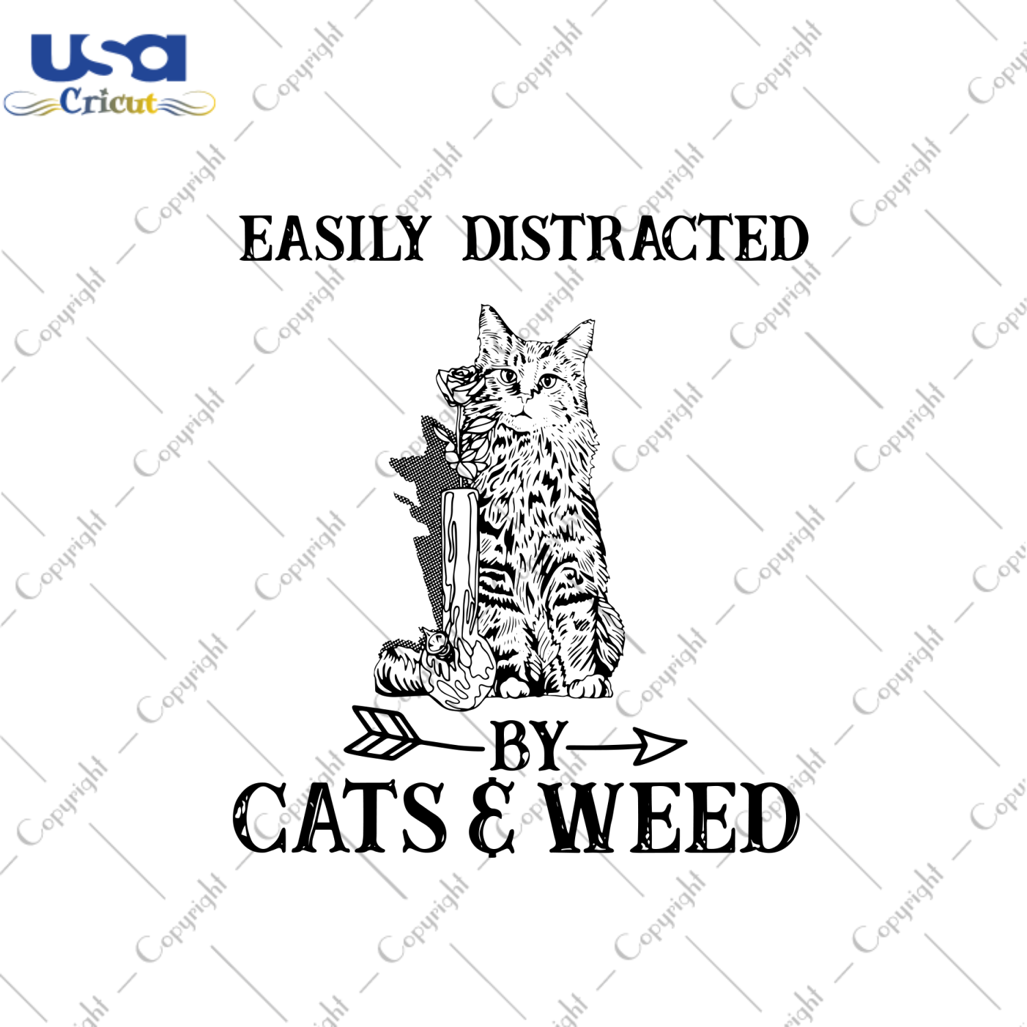 Easily Distracted By Cats And Weed Svg, Trending Svg, Cats Svg, Cannabis Svg, Cannabis Weed Svg, Weed Svg, Cat Lovers, Cute Cat Svg, Cat Gifts, Marijuana Svg, Cannabis Lovers, Smoke Weed svg,