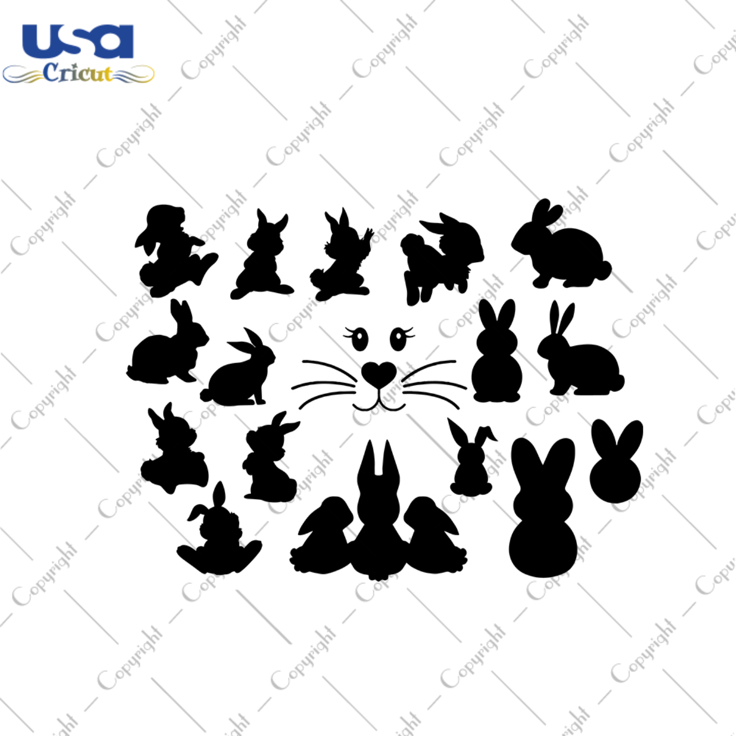 Easter Bunny Bundle Svg, Easter Svg, Easter Day Gift, He Is Risen Christian Quotes Diy Crafts Svg Files For Cricut, Silhouette Sublimation Files