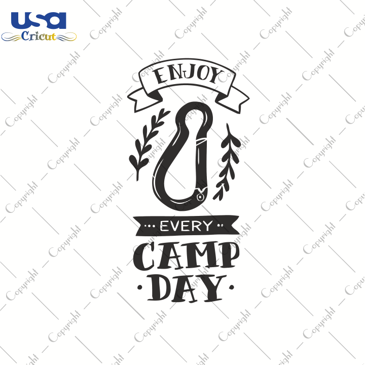 Enjoy Camp Day, Trending Svg, Camping Svg, Vacation Shirt, Diy Crafts SVG Files For Cricut, Silhouette Sublimation Files, Cameo Htv Prints, Shirt Design Ideas - USA Cricut