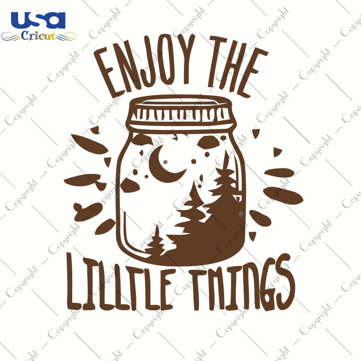 Enjoy The Little Things, Trending Svg, Camping Svg, SVG files for cricut Instant Download Version - USA Cricut