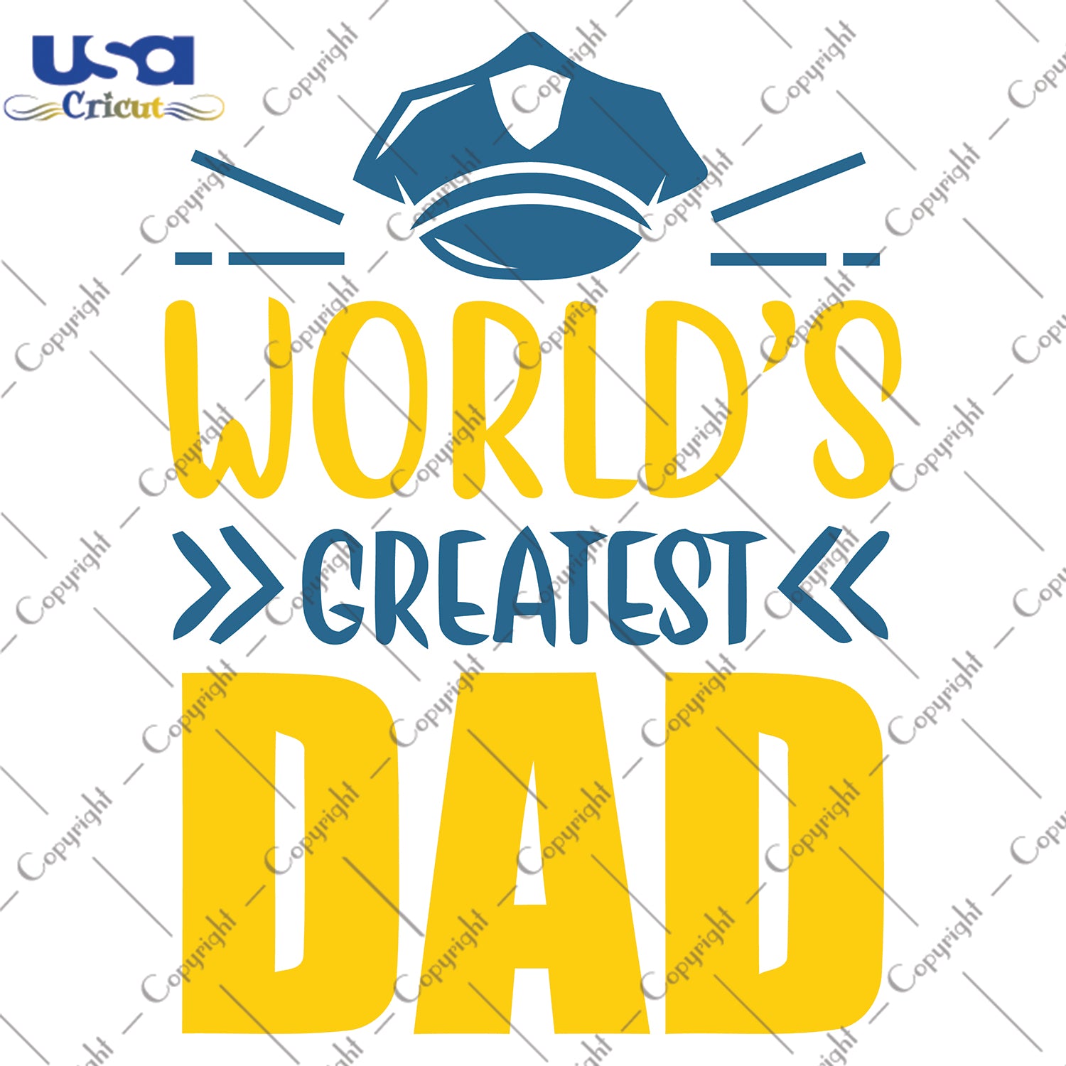 World's Greatest Dad Father's Day Daddy Gifts, Father's Day Shirt For Dad Svg File Diy Crafts Svg Files For Cricut, Silhouette Sublimation Files - USA Cricut