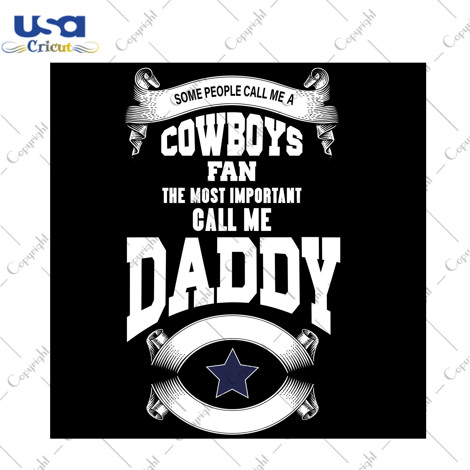 Cowboys Fan And Daddy, Father's Day Svg, Happy Father’s Day, Father Gift, Father Gift Svg, Daddy, Daddy Svg, Daddy Gift, Daddy Life, Daddy Shirt, Gift For Daddy, Shirt For Daddy, Daddy Gift