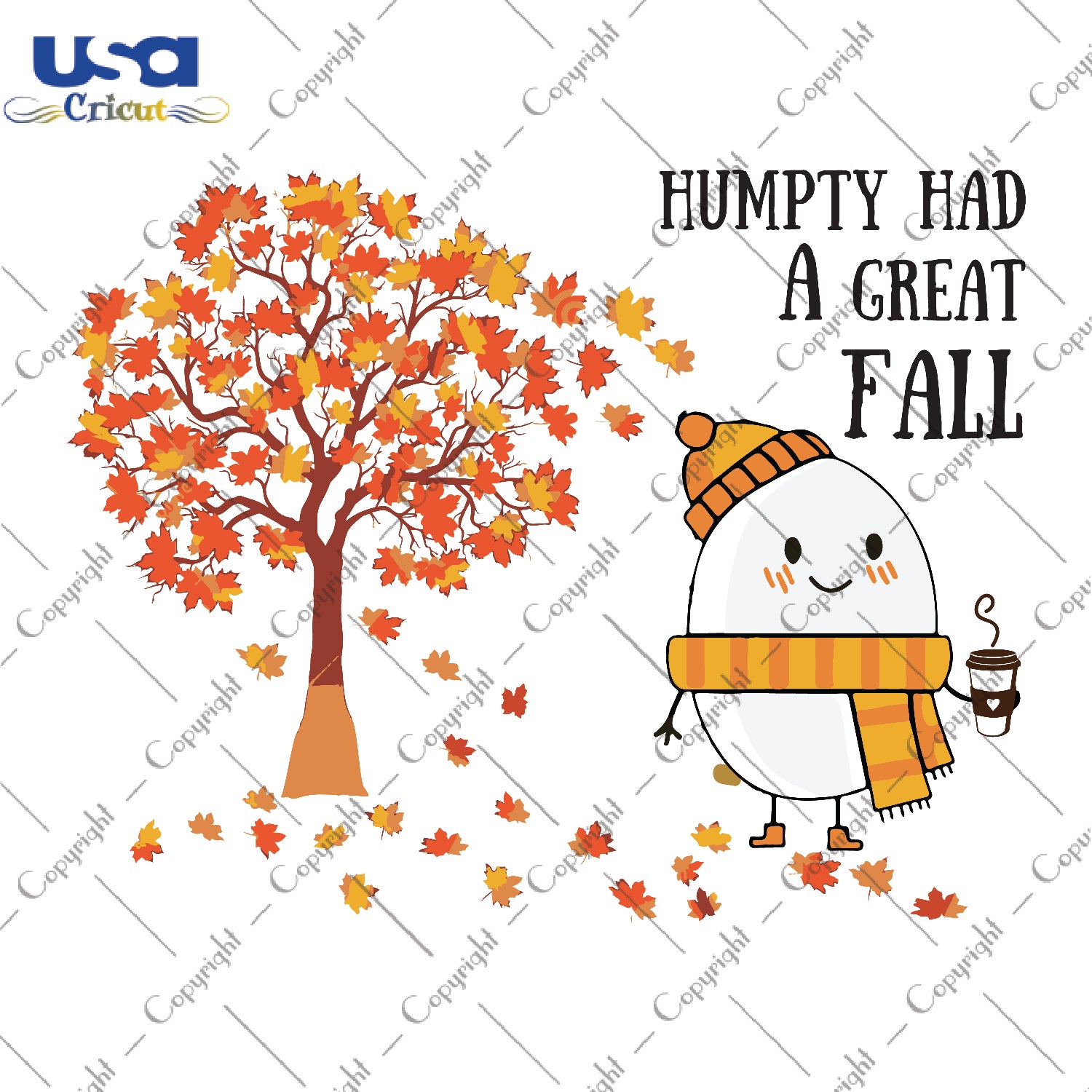 Humpty Had A Great Fall Gifts, Shirt For Fall Day Svg File Diy Crafts Svg Files For Cricut, Silhouette Sublimation Files - USA Cricut