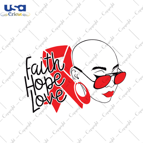 Faith Hope Love Breast Cancer Gift Diy Crafts Svg Files For Cricut, Silhouette Sublimation Files