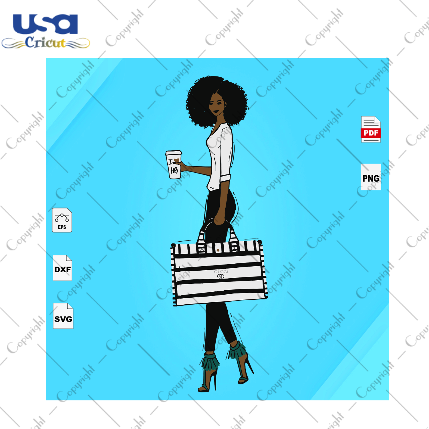 Fashion girl Black Girl Gift Diy Crafts Svg Files For Cricut, Silhouette Sublimation Files