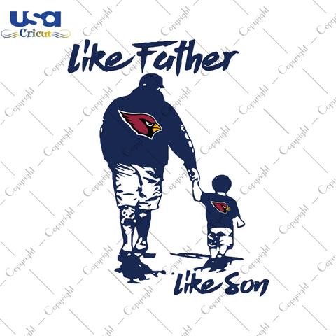 Father And Son Arizona, Father's Day Svg, Arizona Cardinals Svg, NFL Svg, SVG files for cricut Instant Download Version - USA Cricut