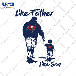 Father And Son Tampa, Father's Day Svg, Tampa Bay Buccaneers Svg, NFL Svg, SVG files for cricut Instant Download Version - USA Cricut