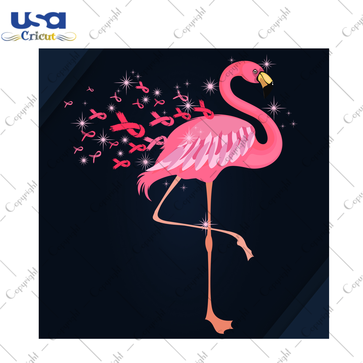 Flamingo Breast Cancer Gift Diy Crafts Svg Files For Cricut, Silhouette Sublimation Files