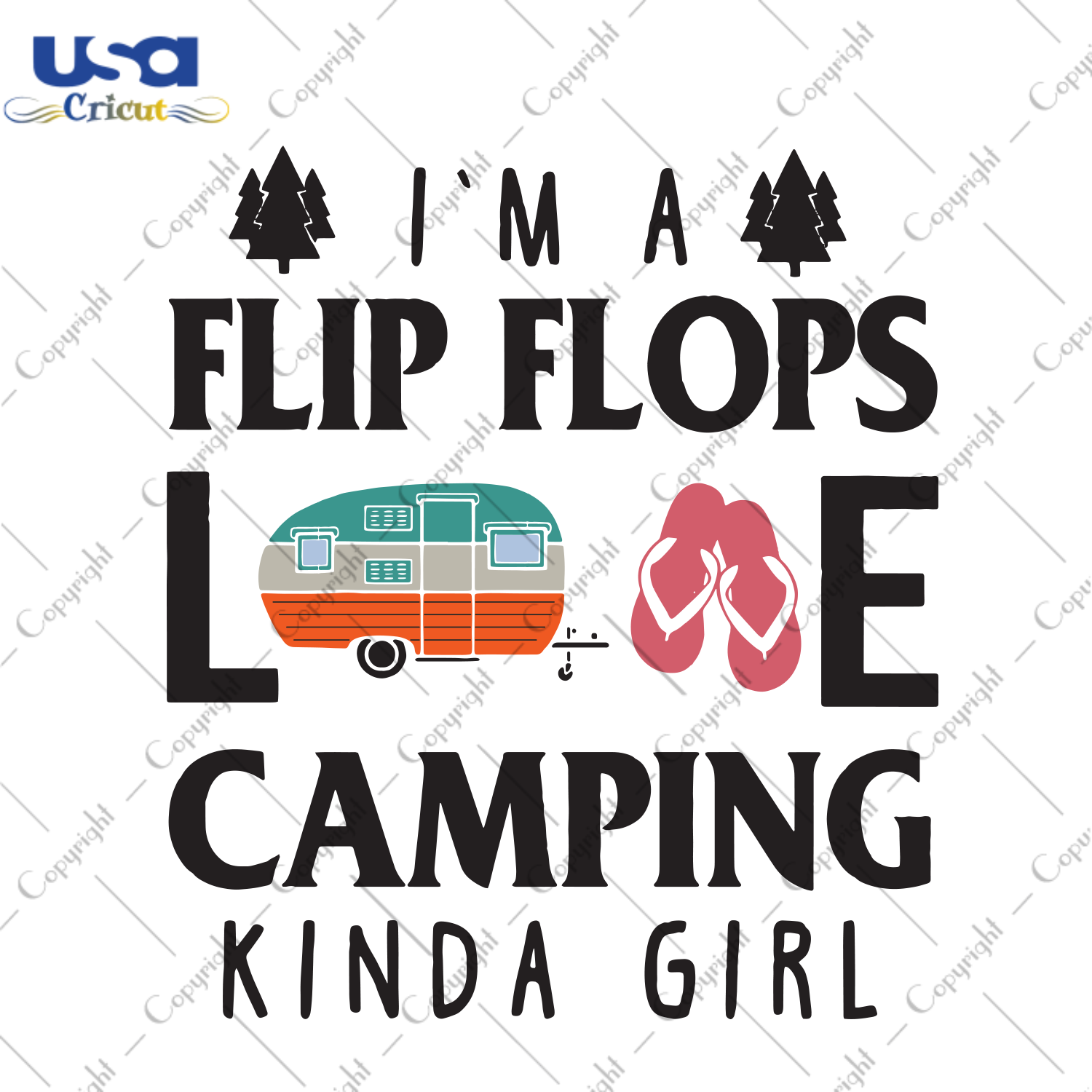 Flip Flops Love Camping Kinda Girl, Trending Svg, Camping Svg, Girl Svg, Kinda Girl, Girl Love Svg, Flip Flops Svg, Camper Svg, Camping Journey, Camping Gifts, Camping Life, Digital File, Vin