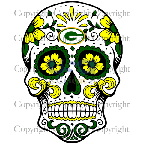 Flower Skull Caps Packers Svg, Packers Logo Design, Diy Crafts SVG Files For Cricut Instant Download File - USA Cricut