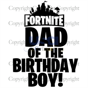 Fortnite Dad Of The Birthday Boy Svg, Birthday Svg, SVG files for cricut instant download file - USA Cricut