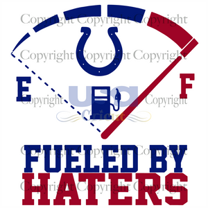 Fueled By Haters Colts, Sport Svg Colts Haters, Fueled By Hater Svg, SVG Cricut & Silhouette Sublimation files Instant Download Version - USA Cricut